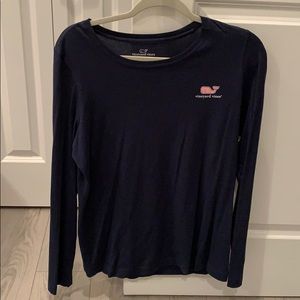 Vineyard vines navy long sleeve tee